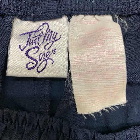 Just My Size Women's Navy Blue Athletic Shorts, Size 22W/24W - Picture 4 of 4
